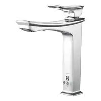 COTTO CT1222A#CRG high-rise chrome-rose gold single-lever washbasin faucet with push-type drain