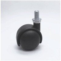 CVN nylon caster, 3-inch thread, 1.5 inches