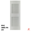 PVC Door Unix Extra P4 Grey 70x180x3.5 cm No-Drill 8852402131538