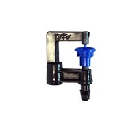 Mini sprinkler, D blade (economy model), TOWAI, 5x7 mm, black, pack of 10 pieces