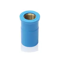 ข้อต่อตรงลดเกลียวในทองเหลือง-หนา ฟ้า PVC 4 หุน (1/2 นิ้ว) SCG