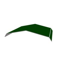 Ridge Capping Type 3 Metal Sheet Imported Girth 610 mm. Bright Green AZ70