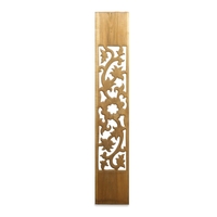 Teak Perforated Balusters (Floral)
