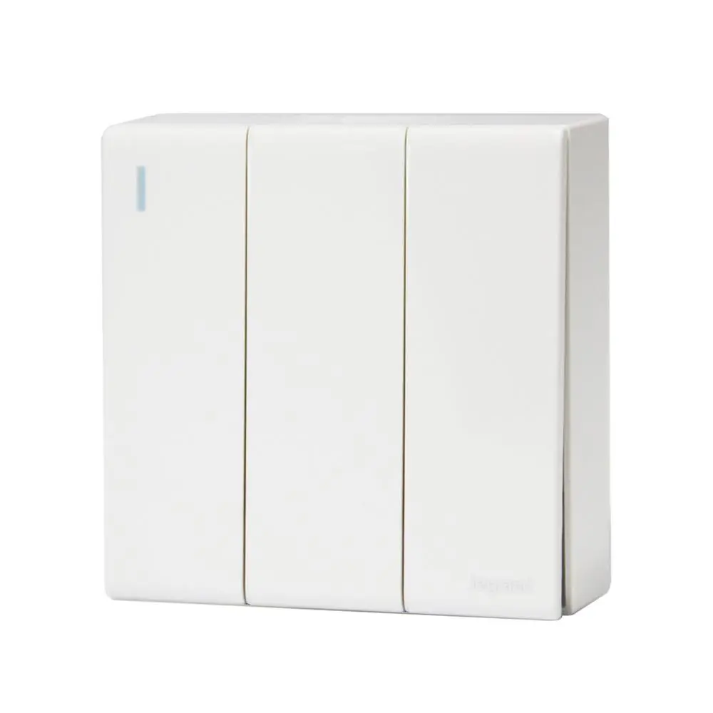 1-way switch set, 3 channels, SMR P50104N WH BTI-1
