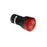 24VAC/DC LED light, model TS2BIL7, size 22/25 mm, red