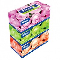 กระดาษเช็ดหน้า KLEENEX FLORAL 135 แผ่น แพ็ค3