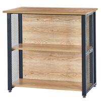 BAR TABLE PLANK T80 BROWN/BLACK