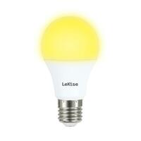 หลอดไฟ LED E27 5W วอร์มไวท์ ทรงลูกแพร์ LEKISE A60 TOP