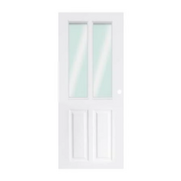 ประตูภายนอก UPVC PARAZZO MG005 80X200 ซม. สีขาว