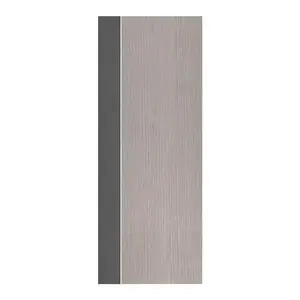 ประตูห้องน้ำ UPVC ไม่เจาะลูกบิด ECO-DOOR PB1 เซาะร่อง 70x180 ซม. สีเทา ทูโทน-1