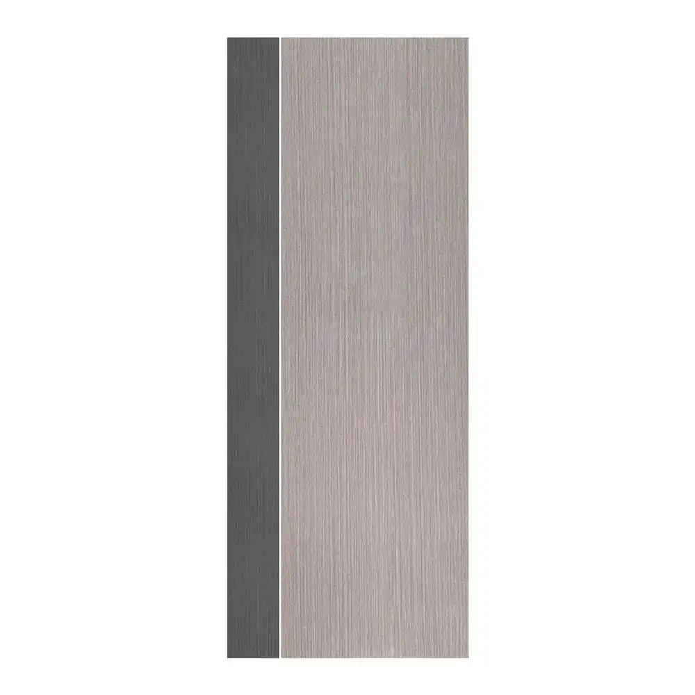 ประตูห้องน้ำ UPVC ไม่เจาะลูกบิด ECO-DOOR PB1 เซาะร่อง 70x180 ซม. สีเทา ทูโทน-1