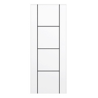 ประตูภายนอก UPVC PARAZZO PUN04 90X220 ซม. สีขาว