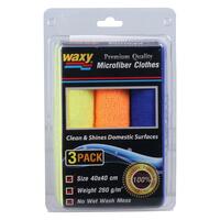 ผ้าไมโครไฟเบอร์ 40x40cm WAXY 1x3