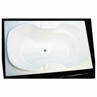 DURAFORM Acrylic bathtub DECINA Diverso model, white