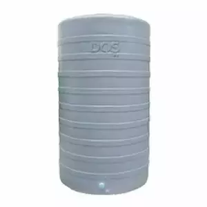 ถังเก็บน้ำ DOS รุ่น Champ 2500 ลิตร ปลอดตะไคร่น้ำ สีเทา-1