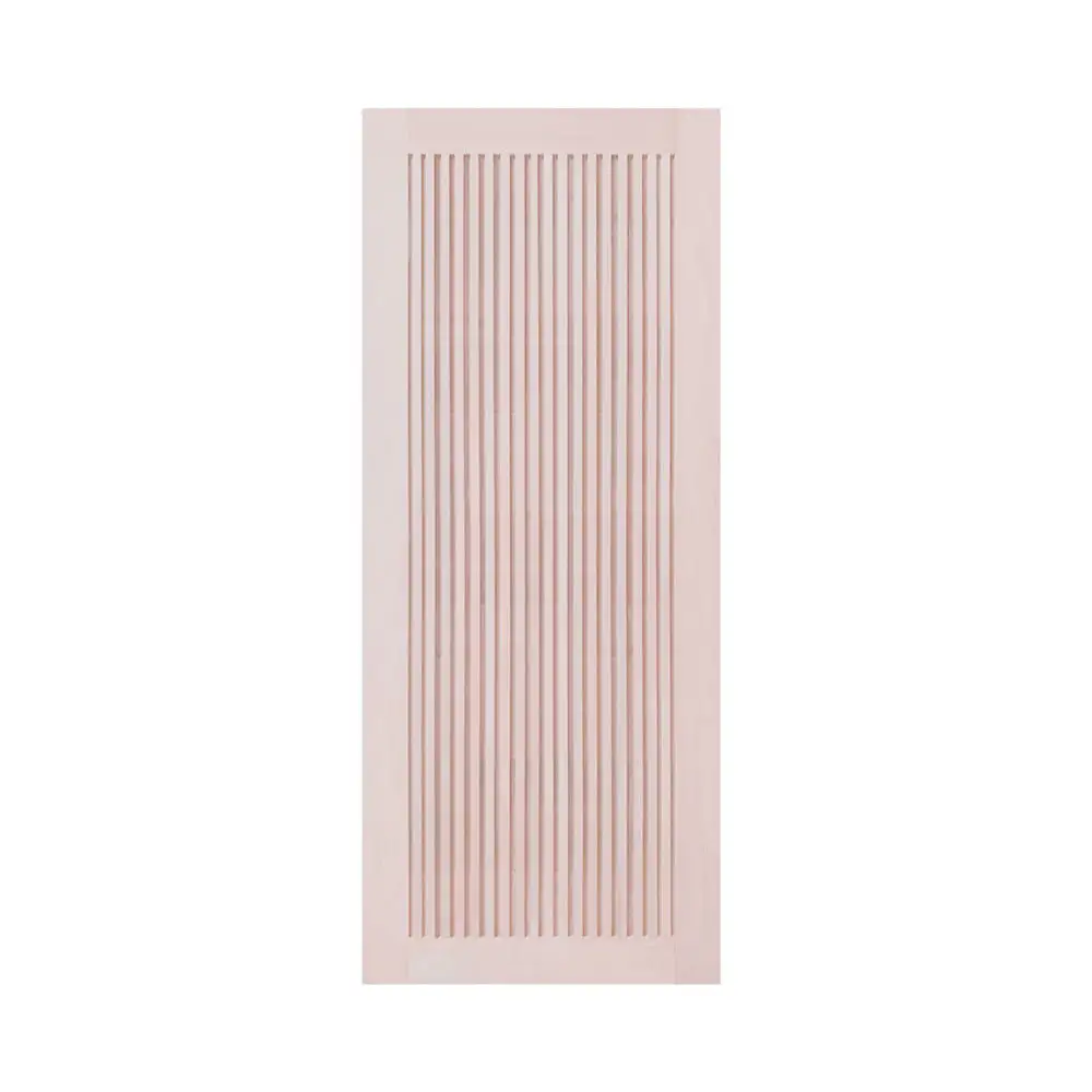 ประตูไม้เนื้อแข็ง ไม่เจาะลูกบิด N999 C-MODERN 100x200 ซม. สีธรรมชาติ-1