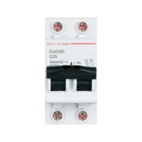เบรกเกอร์ 20 แอมป์ MCB SAFE T CUT 2 Pole 10KA รุ่น EU