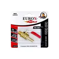 บอลวาล์วทองเหลือง 1/4 นิ้ว (2 หุน) EUROX E ผู้-ผู้+ปลา ยูร็อกซ์