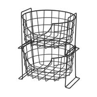 KITCHEN BASKET2TIERS FULL YS40087P-L2BLK