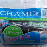 CHAMP GARBAGE BAG ROLL (BLACK) 18X20"