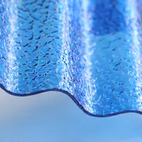 Poly Carbonate Mini Wave Sheet Blue