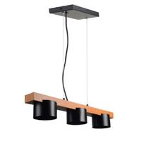 โคมไฟระย้า L&E MODERN 01-02753 คริสตัล/โลหะ สีดำ/ทอง 3 หัว