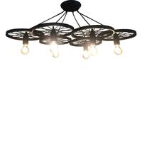 CHANDELIER MDL CH-8056/6 EVL MT BK 6L