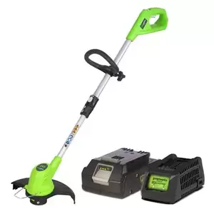 เครื่องเล็มหญ้า (พร้อมแบตเตอรี่) GREENWORKS GWS0001 24 | OneStockHome