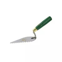 Stainless steel comb trowel, left handle, PUMPKIN