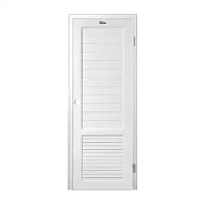 ชุดประตูห้องน้ำพร้อมวงกบ UPVC เจาะลูกบิด ASARA S933 70x180 ซม. สีขาว-1