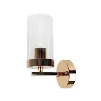 โคมไฟติดผนัง CARINI TGB003 โลหะ โมเดิร์น สีขาวใส/สีทอง 1หัว
