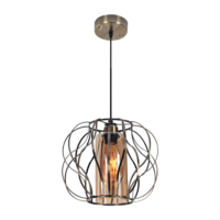 CHANDELIER CS 6001-1AB NEOGS/MTGD/AMB1L