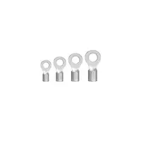 Bare round fishtail, model R 16 - 8 (pack of 5 pieces), silver color