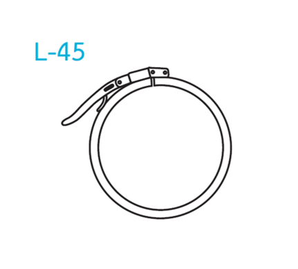 อุปกรณ์ท่อลม L-45 แหวนมือโยก-1
