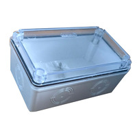กล่องพลาสติกกันน้ำ ฝาใส 2"X4" ขาว ELE