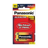 ถ่านอัลคาไลน์ PANASONIC 9V 6LR61T/1SL แพ็ก 1 ก้อน