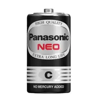 ถ่านไฟฉาย C Panasonic สีดำ 24 ก้อน/กล่อง