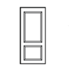 Fiber Glass Door TIS Q Fiber Door 2Straight 70x200 Primer  