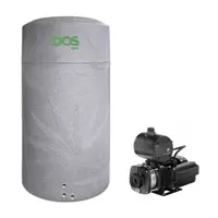 ถังเก็บน้ำ DOS รุ่น NATURA Water Pac All-in-one 1500 ลิตร สีเทาแกรนิต + ปั๊ม Grundfos