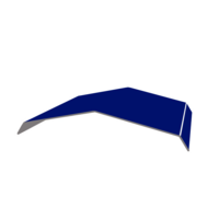 Ridge Capping Type 3 Metal Sheet Imported Girth 610 mm. Nuvo Blue AZ70