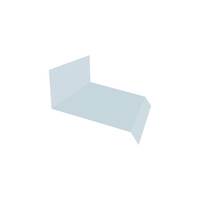 End Wall Flashing Type2 Metal Sheet Imported Girth 457 mm. Bright White (No. 17)