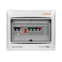 C-UNIT cabinet set, main 63A, 4 channels + 63A LAM protection