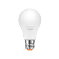 หลอดไฟ LED E27 7W วอร์มไวท์ ทรงลูกแพร์ LIGHT SENSOR