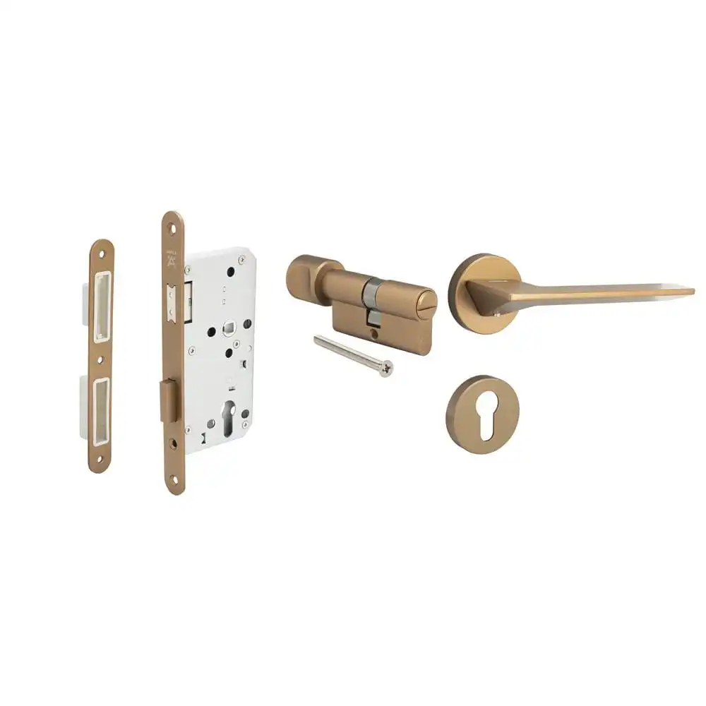 มือจับก้านโยกห้องน้ำ MORTISE HAFELE 489.11.136 สีทองเหลืองรมดำ-1
