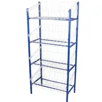 ชั้นวาง SUPER 4 ชั้น 42x63x141.5น้ำเงิน