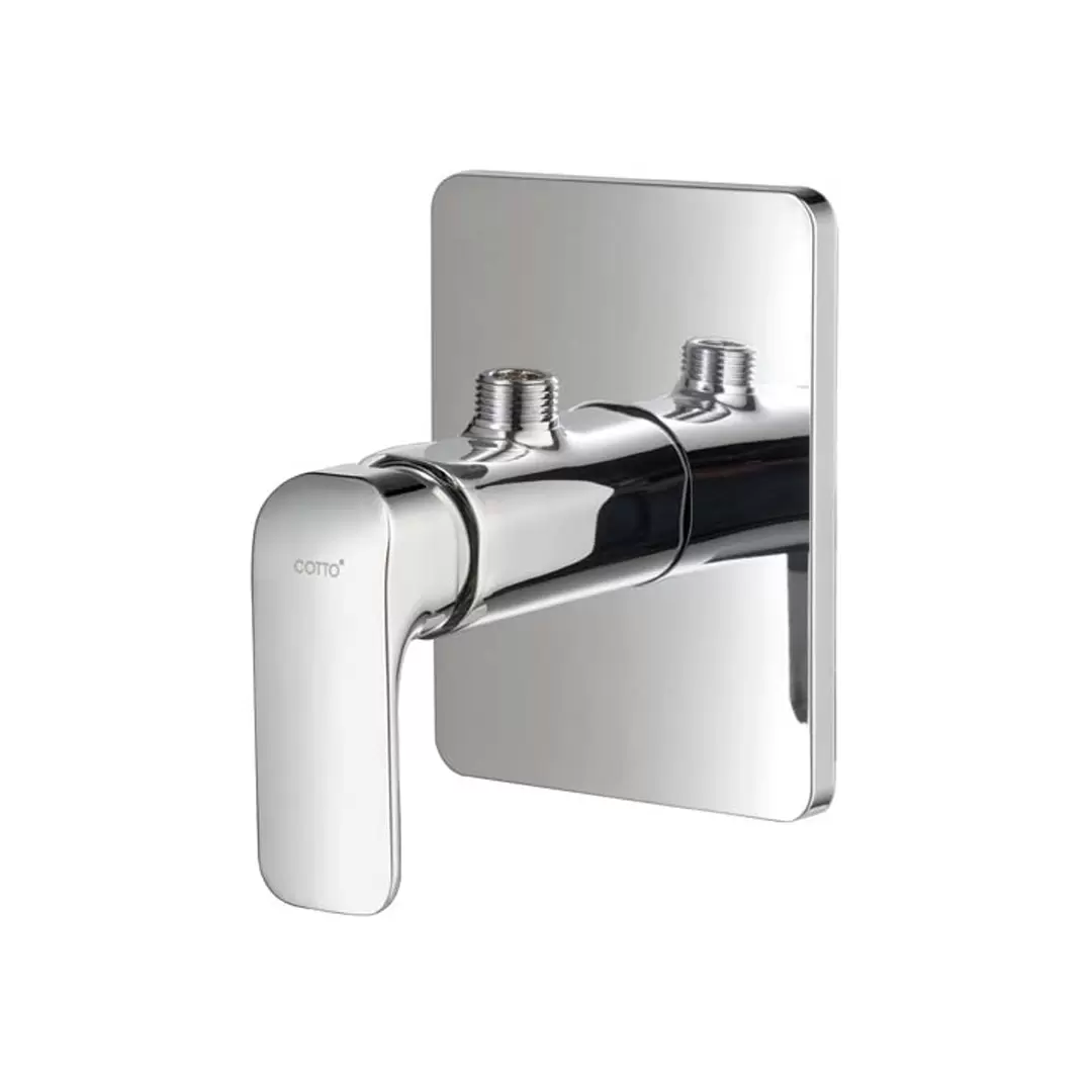 Lever type shower valve for floating pipe, Sirocco model, COTTO CT1135A-1