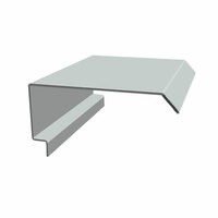 Gable Trim Metal Sheet Colorbond Girth 457 mm. Zincalume AZ150