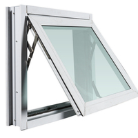 หน้าต่างบานเปิดกระทุ้ง อะลูมิเนียม มุ้ง WINDOW ASIA F10 80X50 ซม. สีขาว