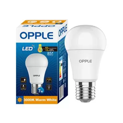 หลอดไฟ LED E27 7W Warm White รุ่น E1A55-E27-7W-WWCTV7-1