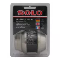กุญแจลิ้นตาย 1 ด้าน SOLO 8801 สีสเตนเลส